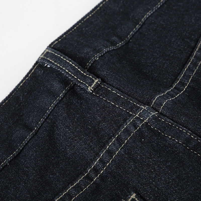 Women's Slim Fit Flared Jeans Y2K Vintage Low Rise Stretch Denim Pants