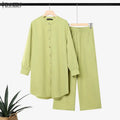 Francis Outfits Long Sleeve Vintage Casual Two Piece Sets