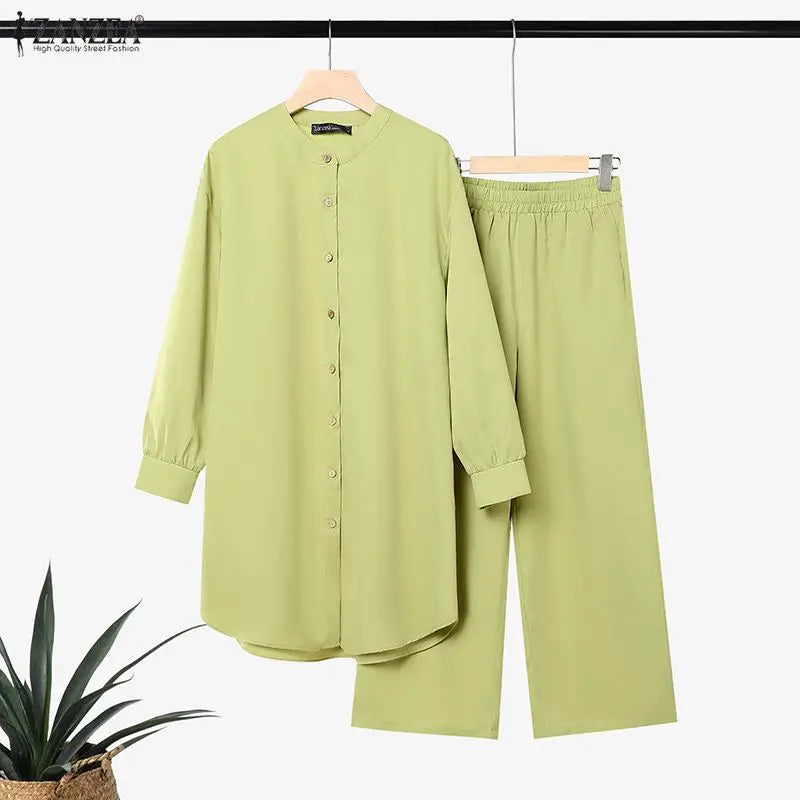 Francis Outfits Long Sleeve Vintage Casual Two Piece Sets