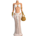 Erin Lace Halter Swimwear Holiday Outfits Two Piece Sets