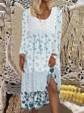West Orange Plus Size Elegant Printed Evening Party Long Dress