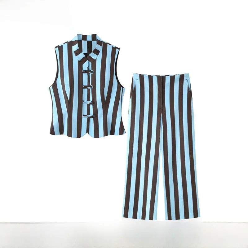 Martina Zipper Closure Casual Outfit Two Piece Sets