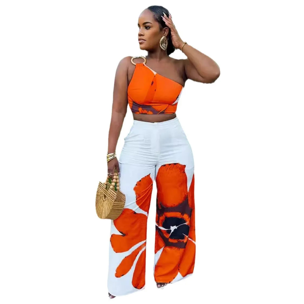 Hilda Wide Leg Full Length Sexy Two Piece Sets