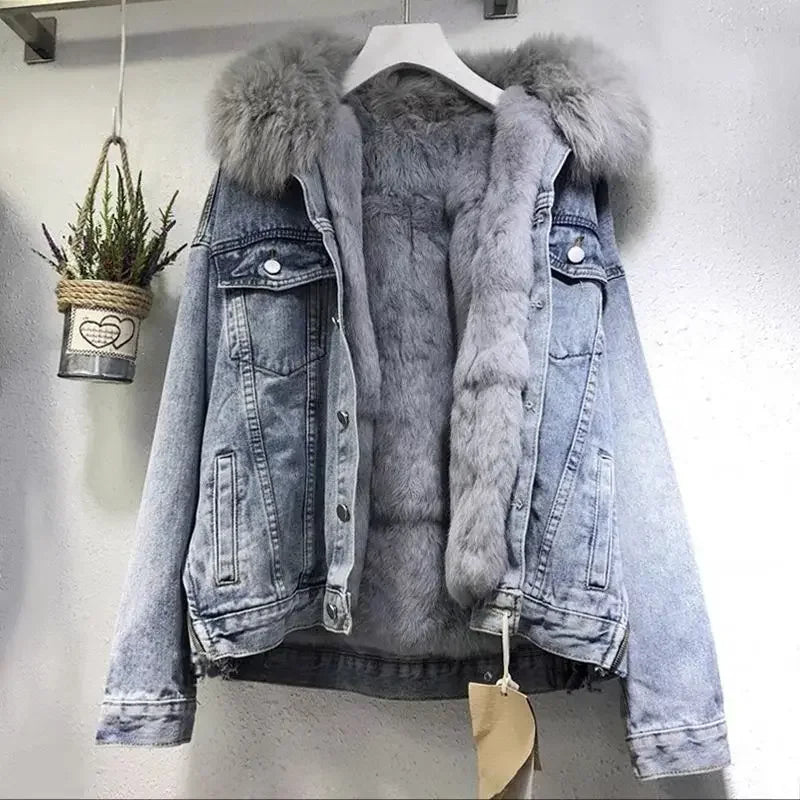 Hazleton Casual Hooded Long-sleeved Fashion Loose Pocket Jacket