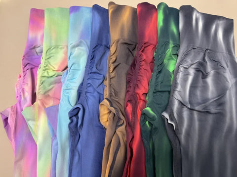 Roselle Tie dye High Waist Legging Push Up Scrunch Gym Sports Yoga Pants