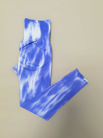 Livington Tie Dye Seamless Leggings Scrunch Fitness High Waist Athletic Yoga Pants
