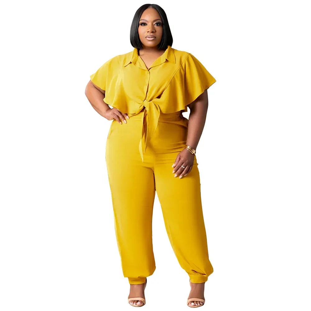 Marcela Elegant Loose Tracksuit Two Piece Set
