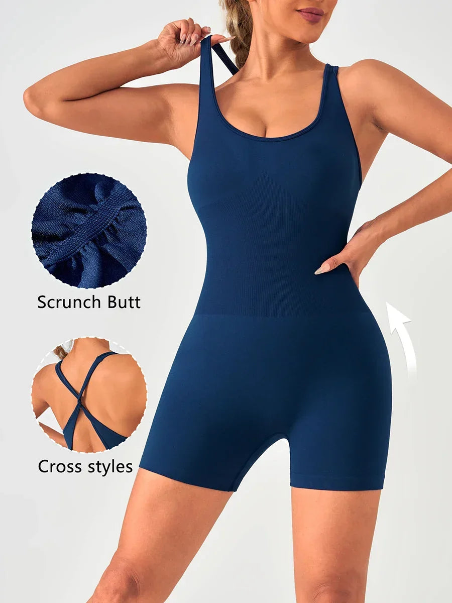 New Holland Sportswear Fitness Party Overalls Elegant Rompers