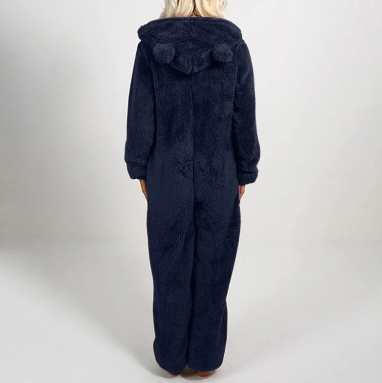 Plus Size One-Piece Jumpsuit for Women, Elegant Overalls, Full Length, Thickened, Autumn