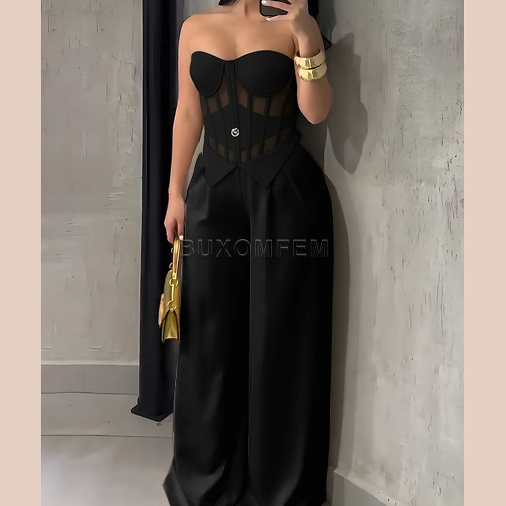 Meriden Sleeveless Fashion Jumpsuits Streetwear Outfits Evening Party Clothings