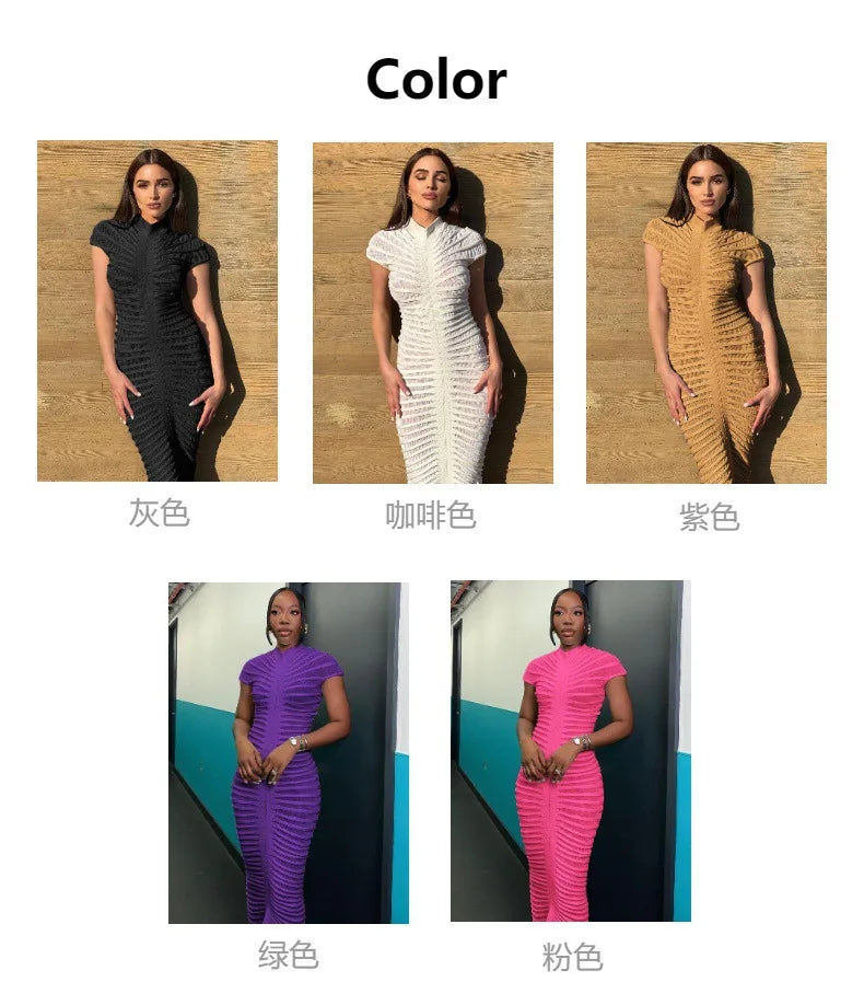 Hondura Slim Fashion Sleeve Bandage Party Elegant Dress
