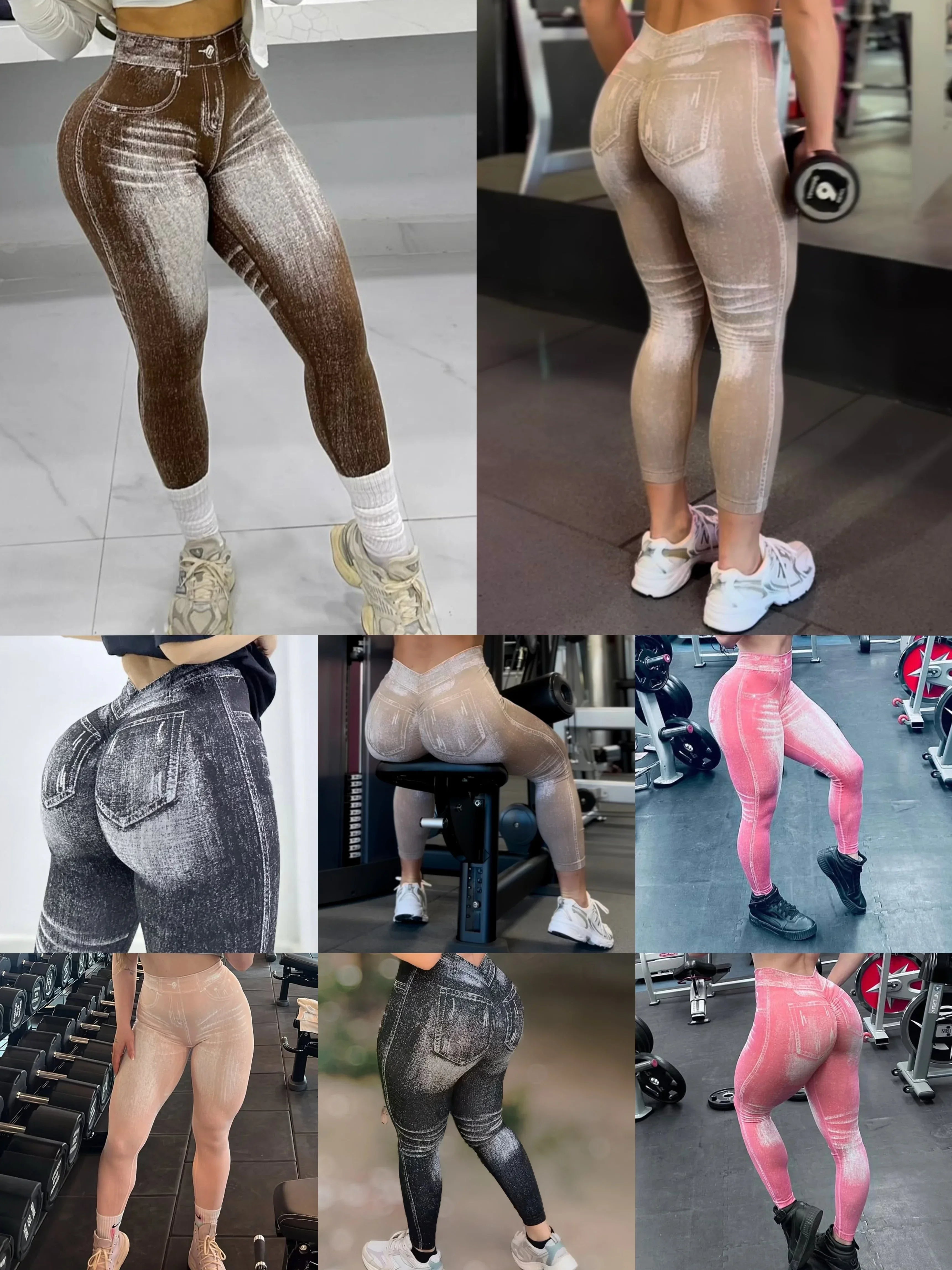 Hilssdale V Back Gym Athletic Workout Leggins Elastic Seamless Training Yoga Pants