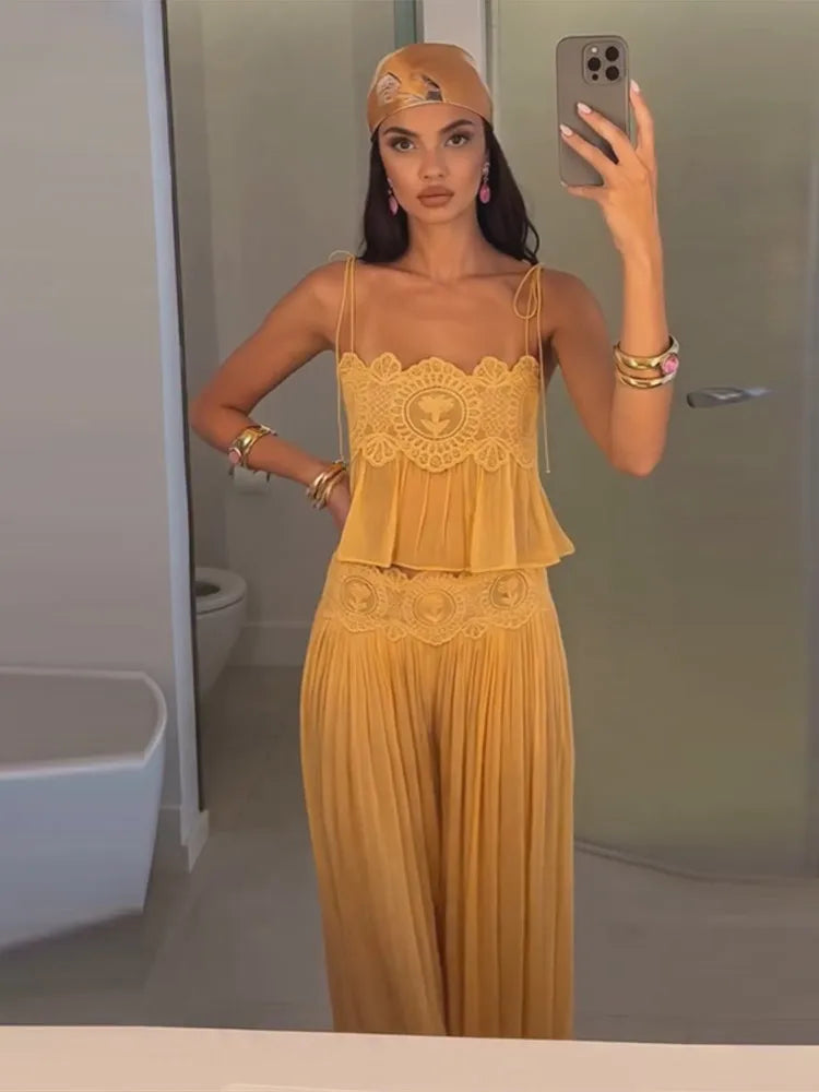 Indhira Summer New Beach Lady Two Piece Sets