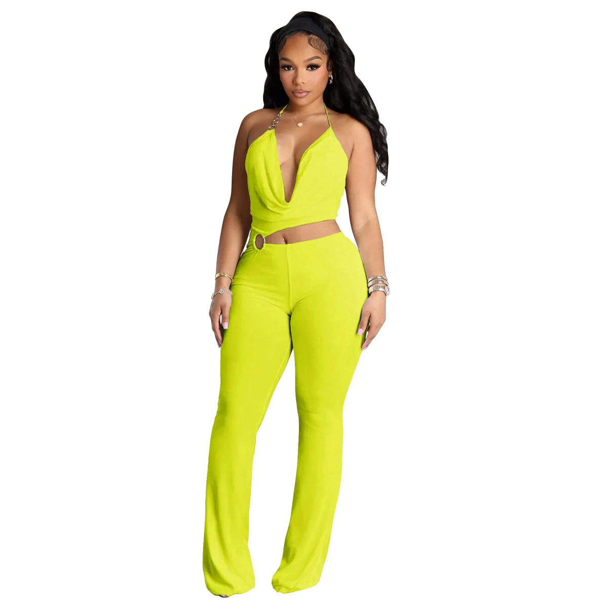 Marcela Street Backless Sexy Party Outfit Two Piece Sets