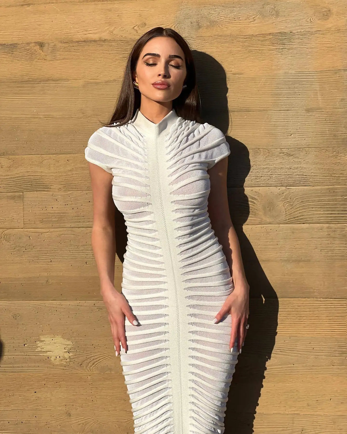 Hondura Slim Fashion Sleeve Bandage Party Elegant Dress