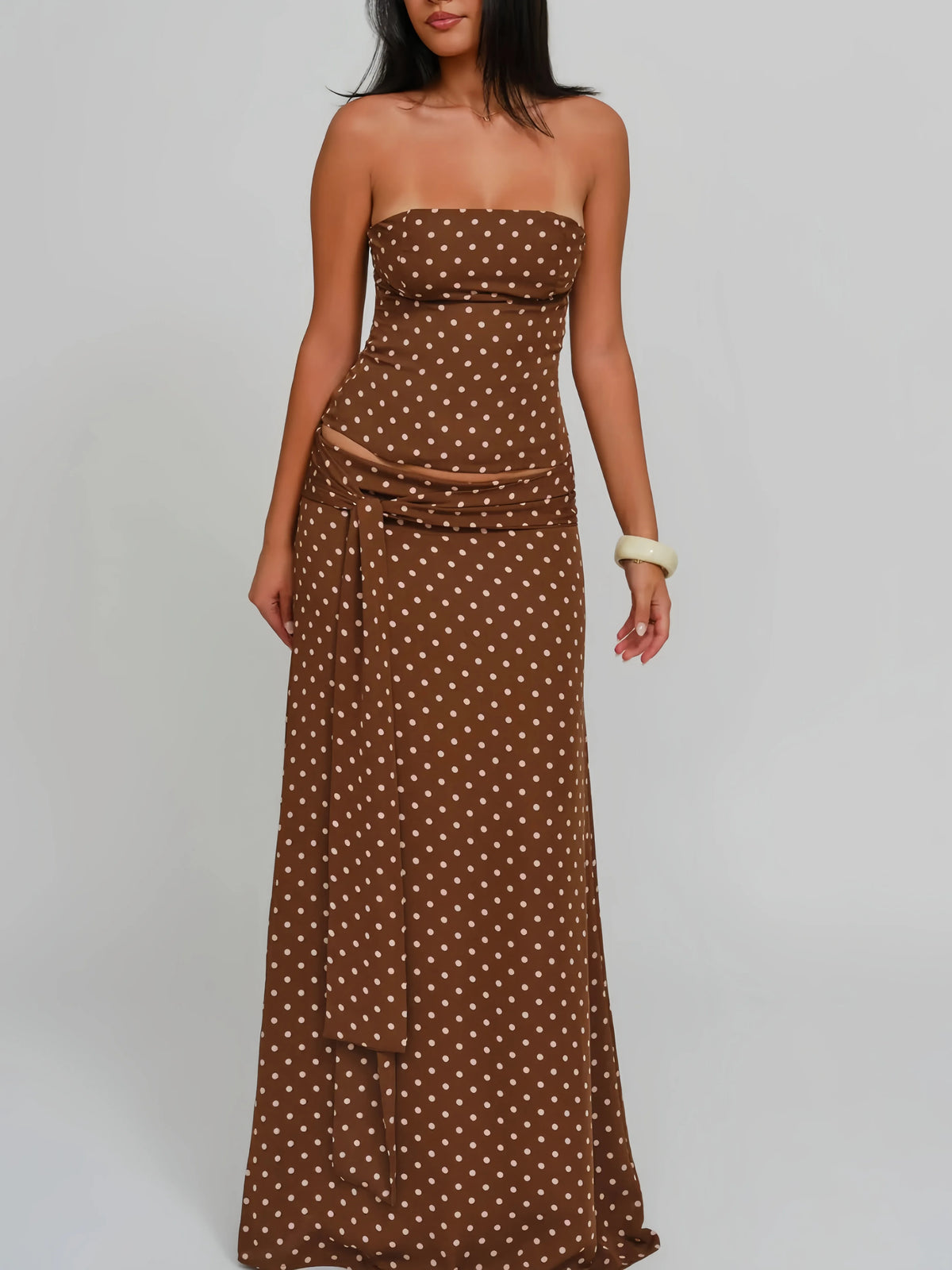 Flor Sexy Elegant Low Waist Tie Back Two Piece Sets