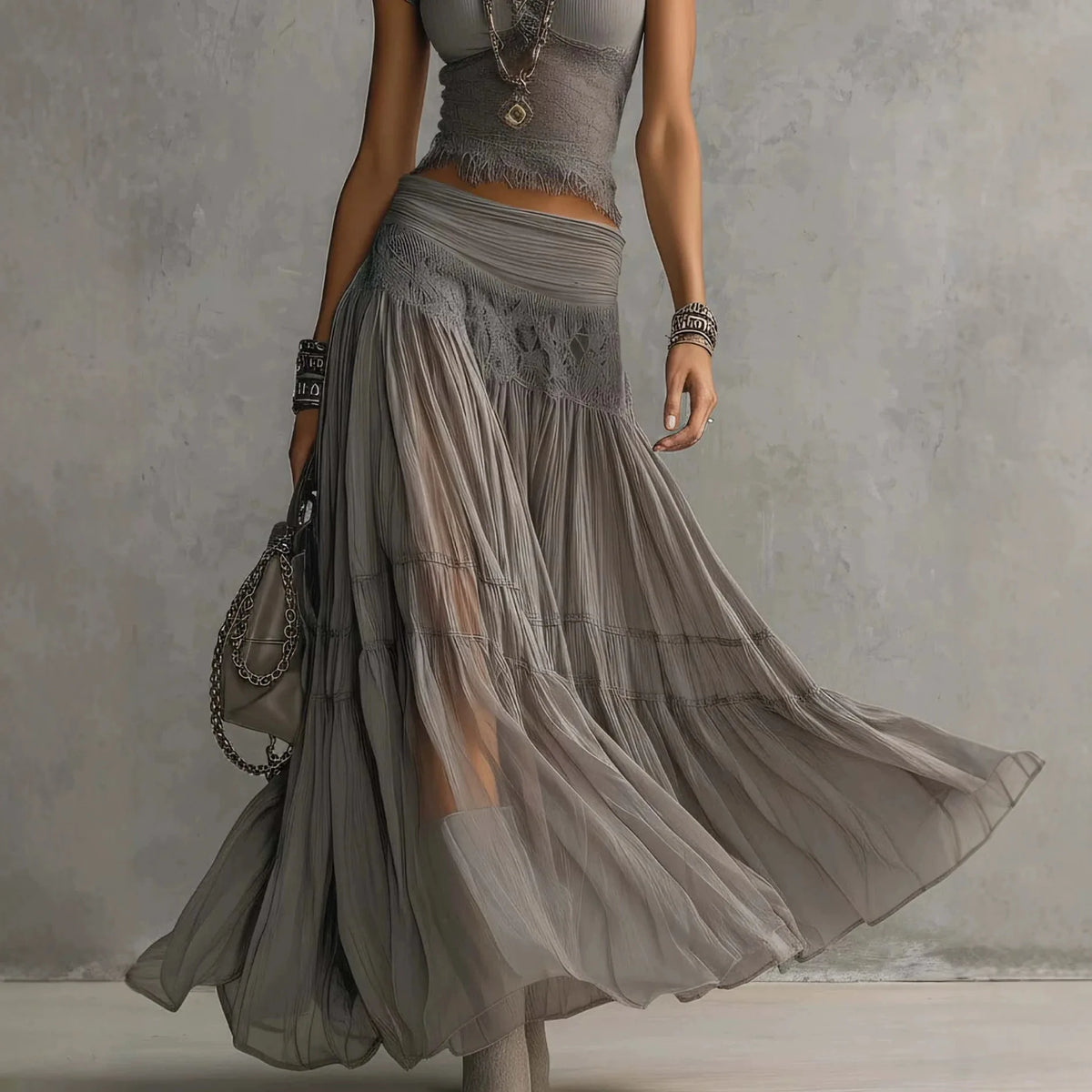 Mery Women’s Fashionable Flowing Two-Piece Sets