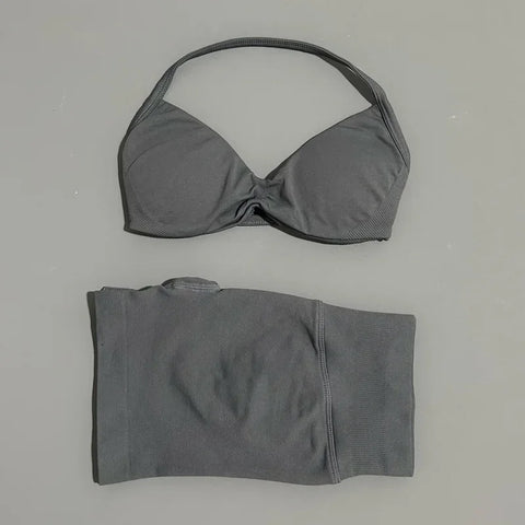 Dylan Sports Strappy Seamless Two Piece Sets