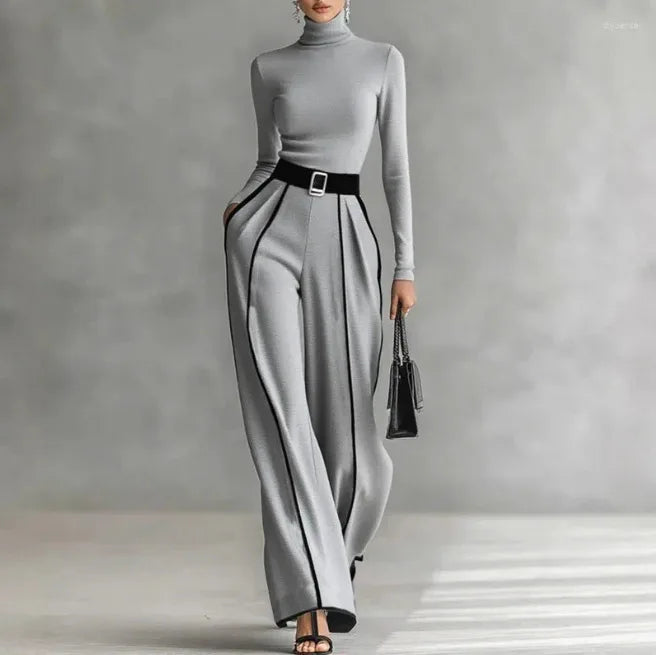 Lia Spring Woman's Color Matching Two-piece Sets