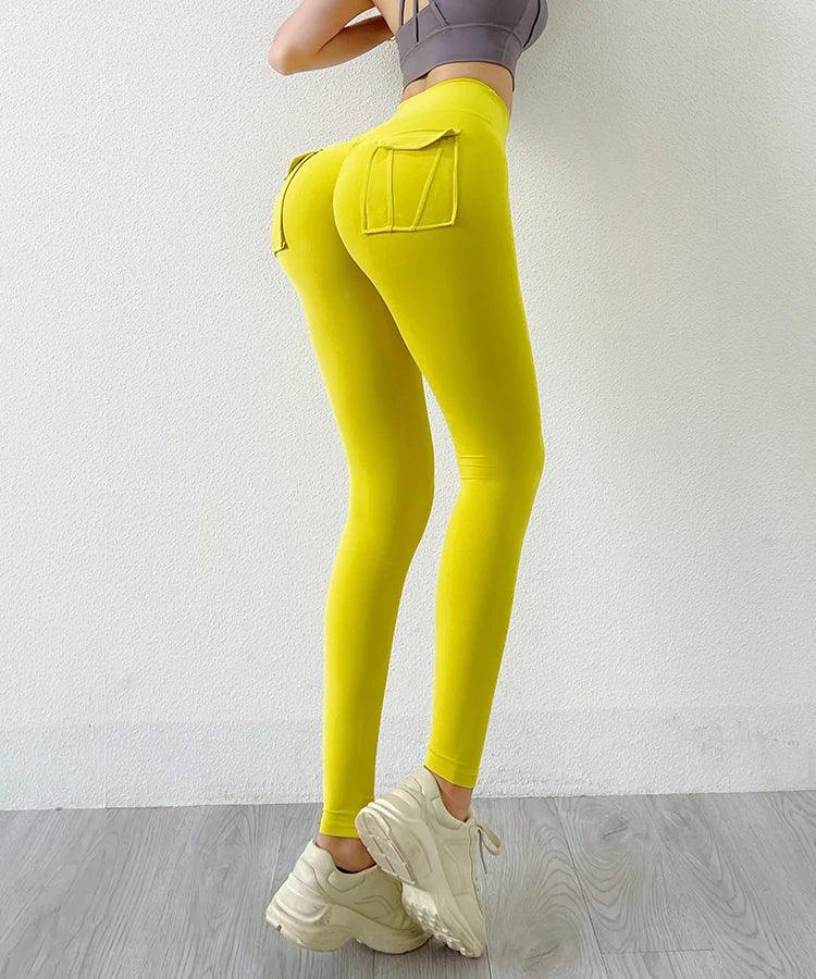 Summit Leggings Pocket Sexy Naked Feeling  Fitness Sports Pants