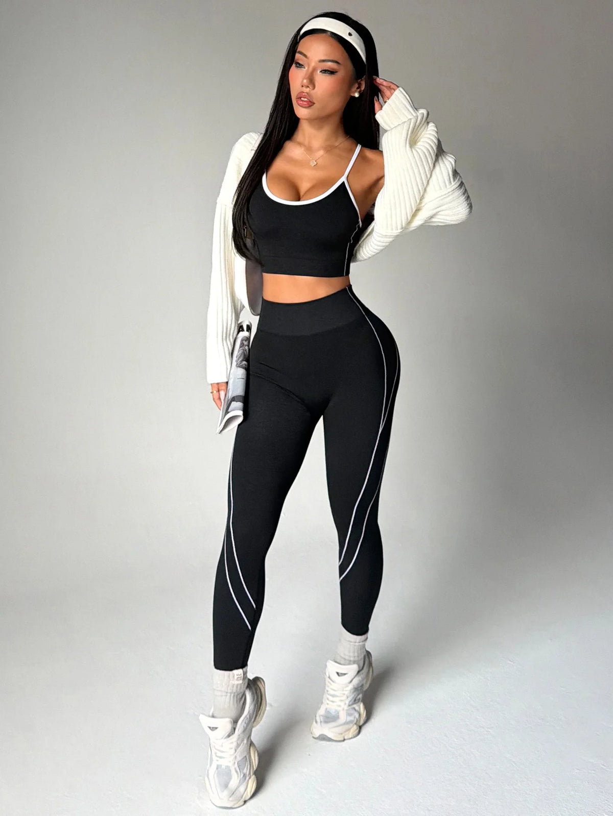 Pilar Yoga Fitness Seamless Breathable Two Piece Sets