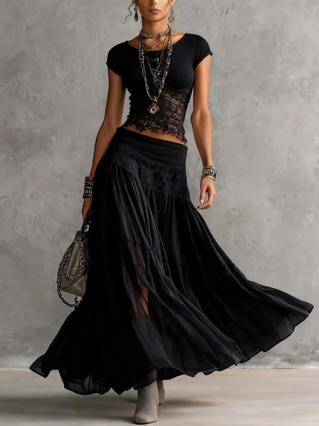 Mery Women’s Fashionable Flowing Two-Piece Sets