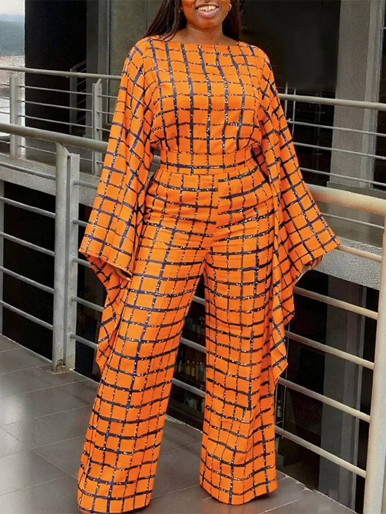 Adriana Vintage Print Casual Fashion 2 Piece Sets