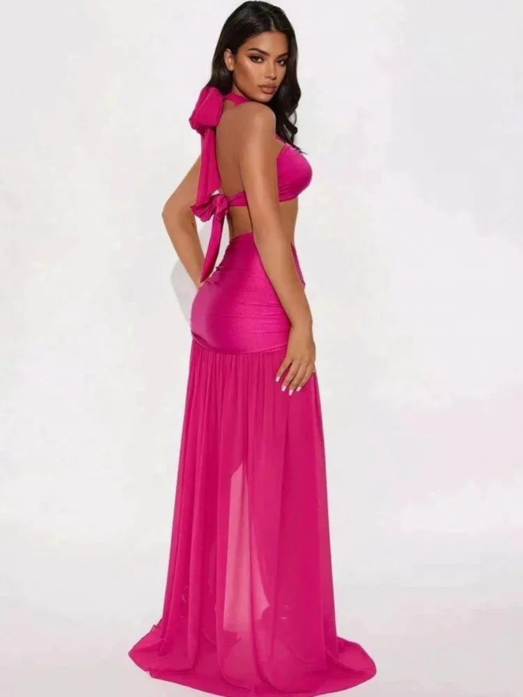 Siara Elegant Sleeveless Sexy Two Piece Sets