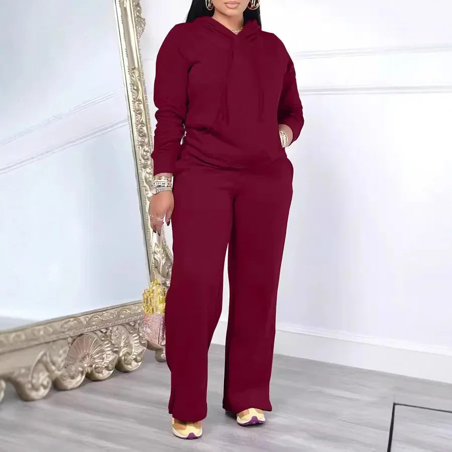Sandra Casual Long-sleeved Suit Two Piece Set