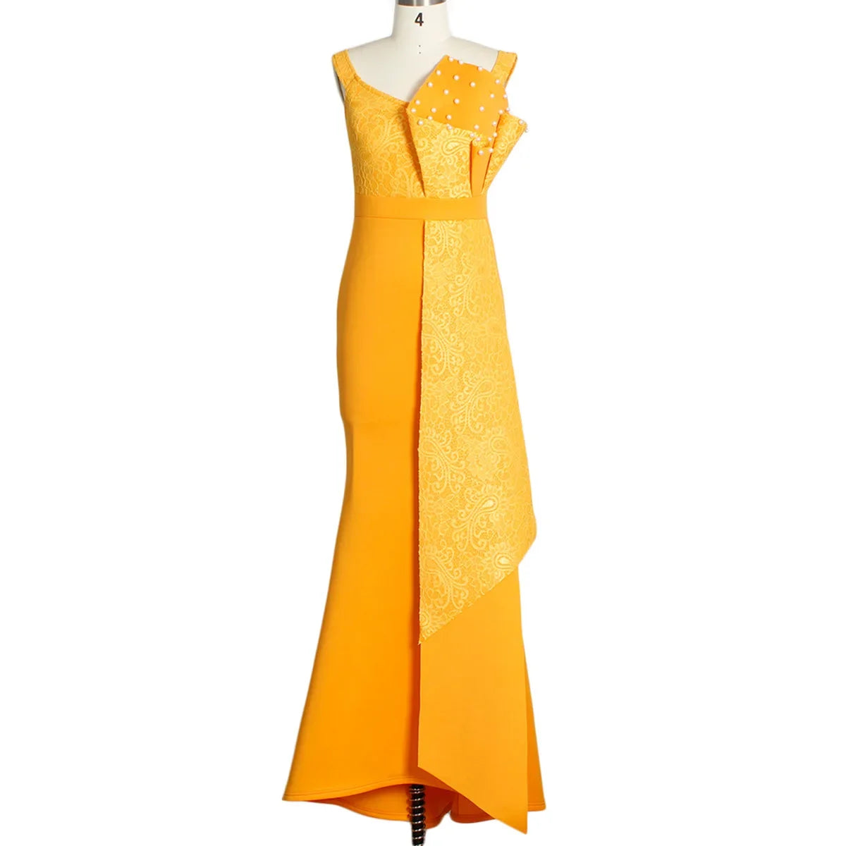 Hamilton Designers Beaded Off Shoulder Mermaid Skinny Floor Length Maxi Dress