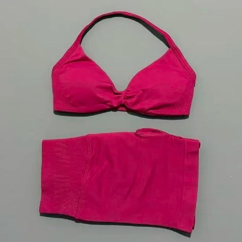 Dylan Sports Strappy Seamless Two Piece Sets