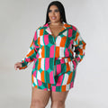 Maria Plus size Long Sleeve Two 2 Piece Sets