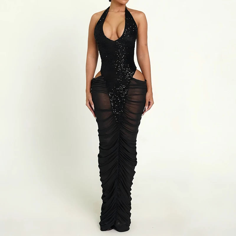 Lesly Fashionable Backless Sexy Two Piece Sets