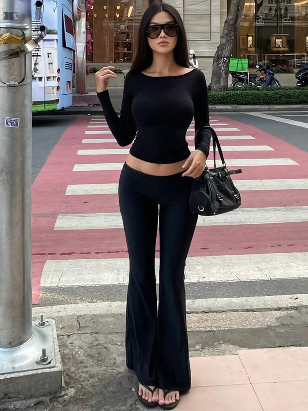 Matilda Sexy O-Neck Long Sleeve Casual Two Piece Sets