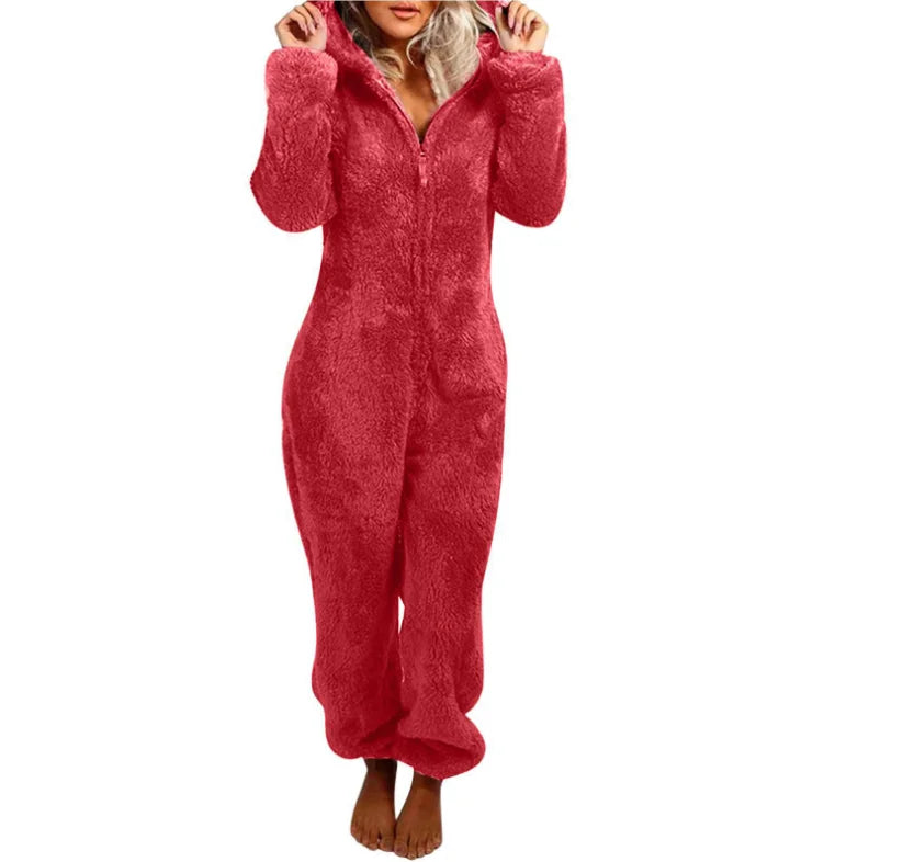 Plus Size One-Piece Jumpsuit for Women, Elegant Overalls, Full Length, Thickened, Autumn