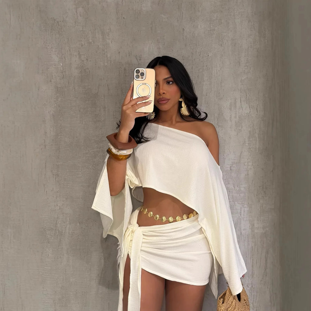 Siara Sexy Beach Elegant Work Casual Two Piece Sets