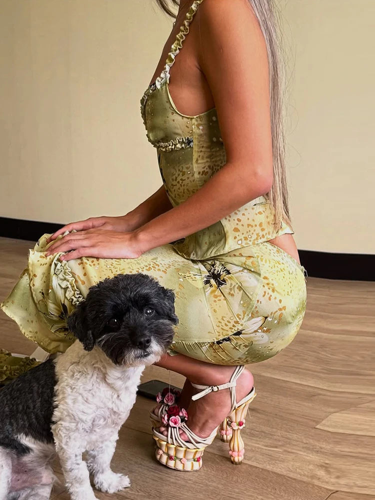 Hillary Weird Puss See Through Women Two Piece Sets