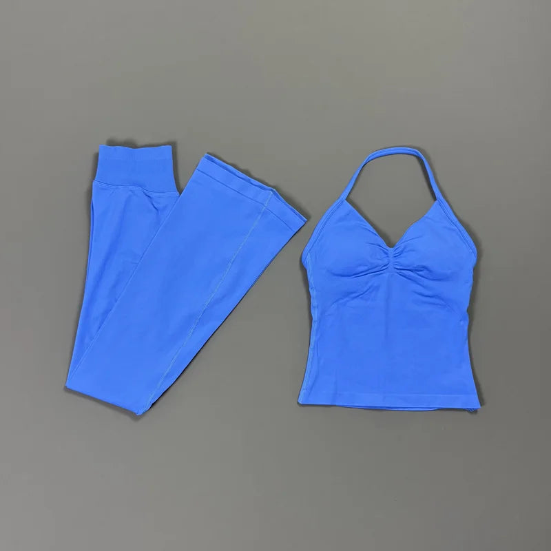 Helen Seamless Sports Longline Strappy Two Piece Sets