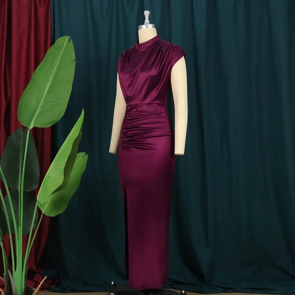 Azua Plus Size Sexy Bodycon Long Prom Slit Evening Birthday Party Cocktail Dress