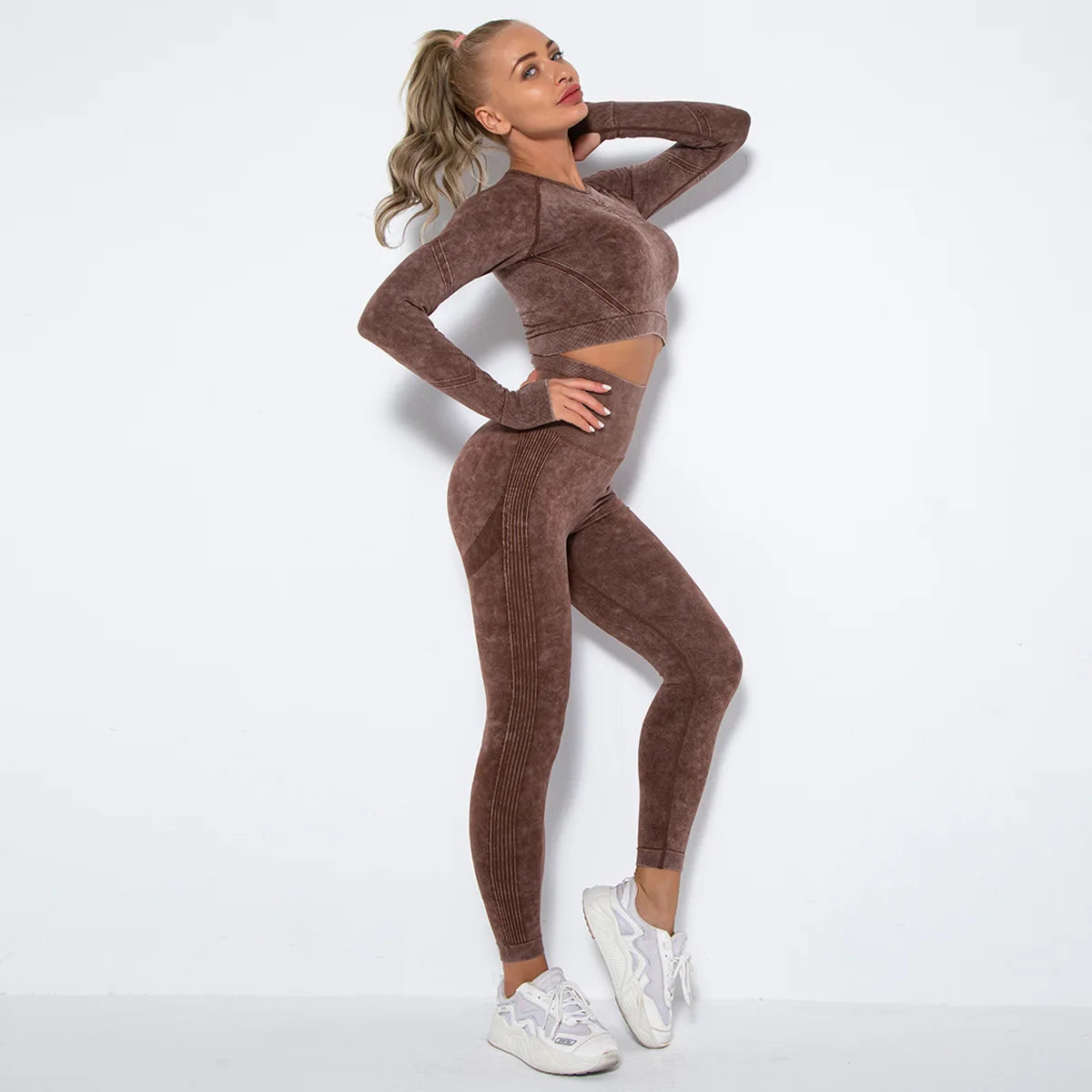 Cristal Workout Clothes Athletic Wear Two Piece Sets