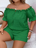 Yenni Women's Elegant Off Shoulder Two Piece Sets