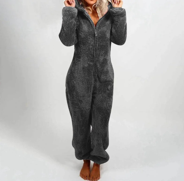Plus Size One-Piece Jumpsuit for Women, Elegant Overalls, Full Length, Thickened, Autumn