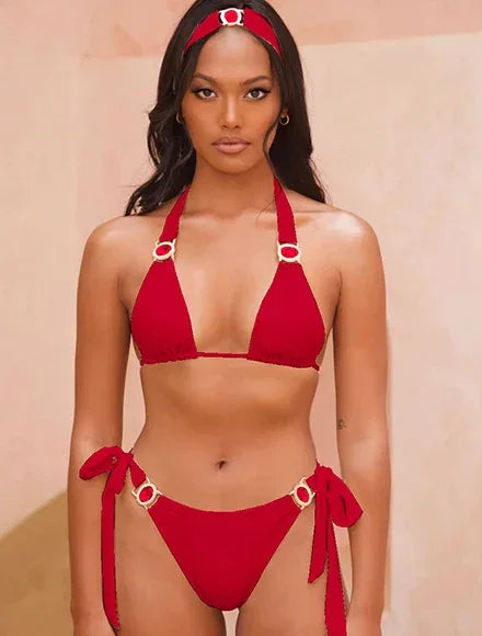 Foxborough Boho Chic Bikini Unique Paisley Design Perfect Beach Wear Set