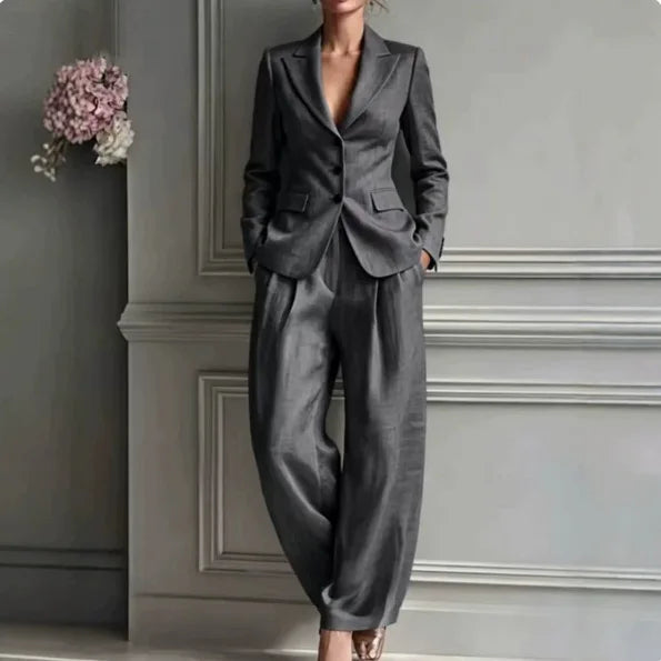 Samantha Slim Temperament Female Two Piece Sets