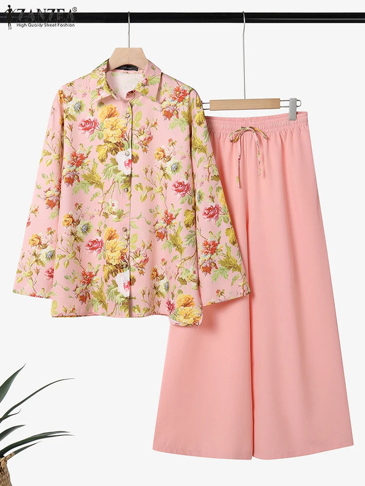 Dinora Vintage Suits Elegant Office Two Piece Sets