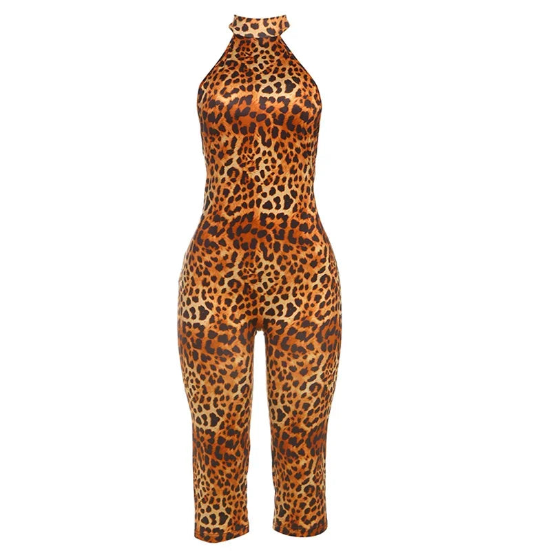 Hollywood Backless Halter Wrap Jumpsuit