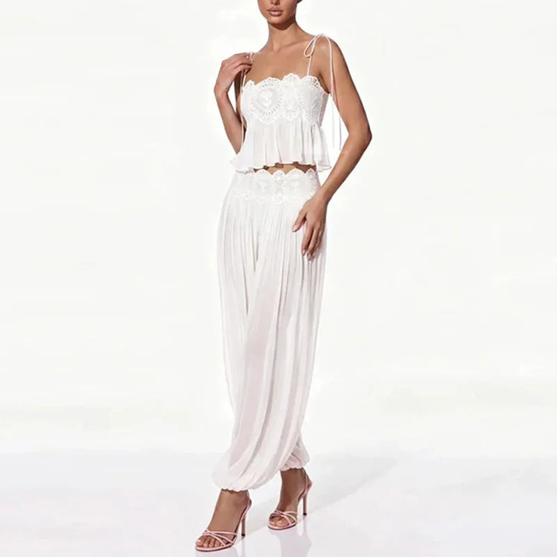 Indhira Summer New Beach Lady Two Piece Sets