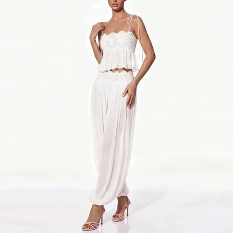 Indhira Summer New Beach Lady Two Piece Sets