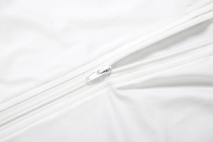 Ottawa Contrast Design Zip Full Sleeve Tide Daily Casual Sporty Fashion Outfits Set