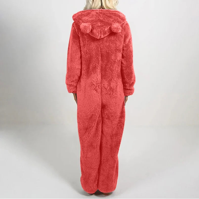 Plus Size One-Piece Jumpsuit for Women, Elegant Overalls, Full Length, Thickened, Autumn